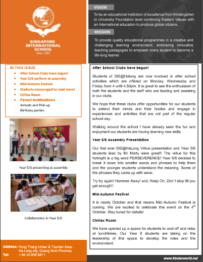 Newsletter HL Sept EN
